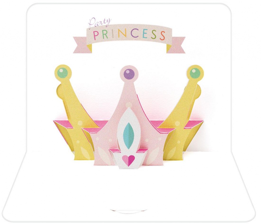 Party Princess Crown Birthday Card By FORM